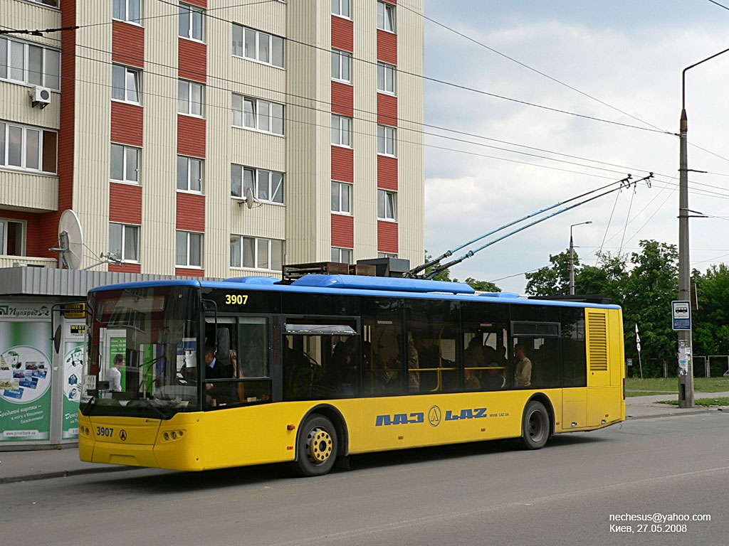 Киев, ЛАЗ E183D1 № 3907 Киев, ЛАЗ E183D1 № 3907
