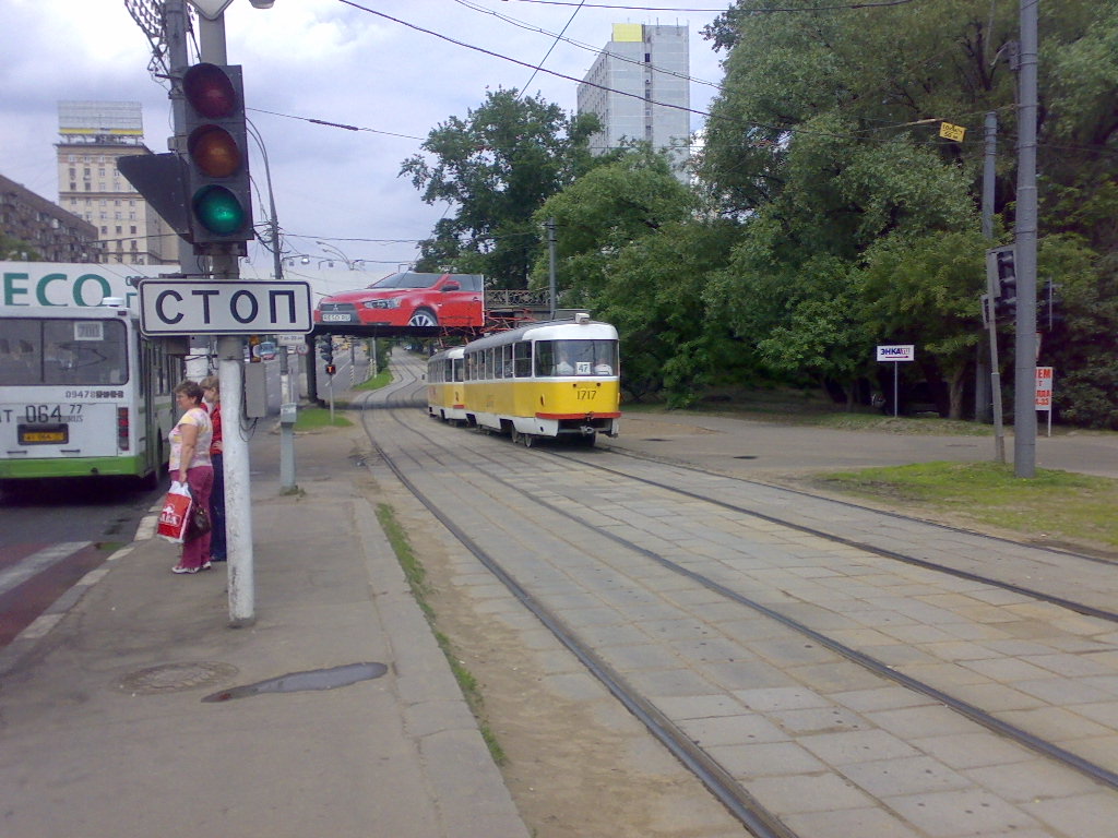 Москва, Tatra T3SU № 1717