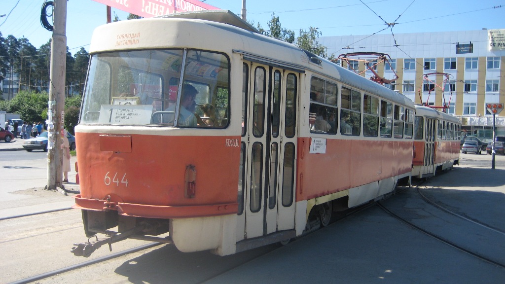 Екатеринбург, Tatra T3SU (двухдверная) № 644