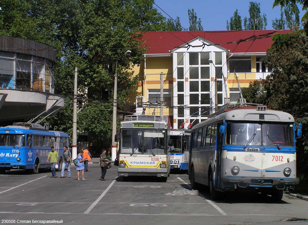 Крымский троллейбус, Киев-12.04 № 8200; Крымский троллейбус, Škoda 9TrH27 № 7012