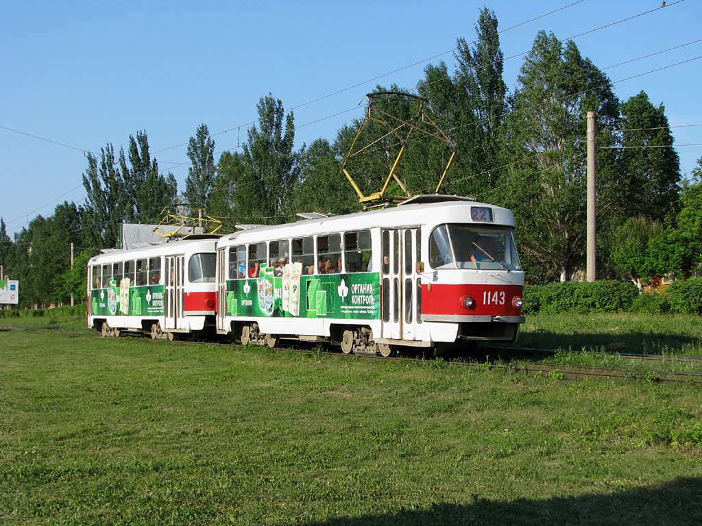Самара, Tatra T3SU (двухдверная) № 1143