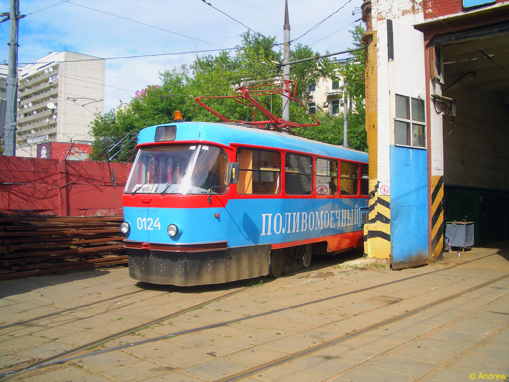 Москва, Tatra T3SU (двухдверная) № 0124