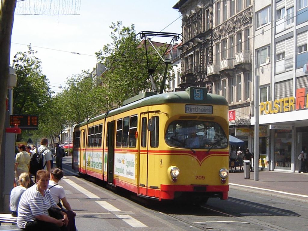 Карлсруэ, Waggon-Union GT8 № 209 Карлсруэ, Waggon-Union GT8 № 209