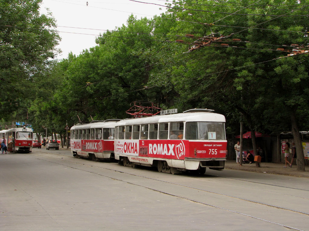 Самара, Tatra T3SU (двухдверная) № 755