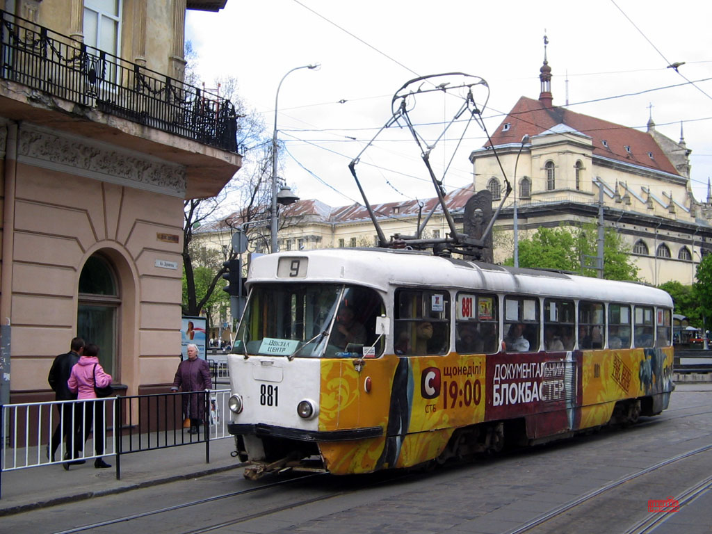 Lemberg, Tatra T4SU Nr. 881