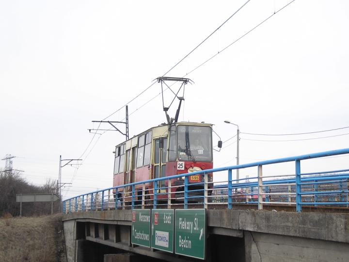 Région de Silésie — Tram Route 25: Bendzin — Grodzets — Voykovitse (22.01.1951—31.03.2006)