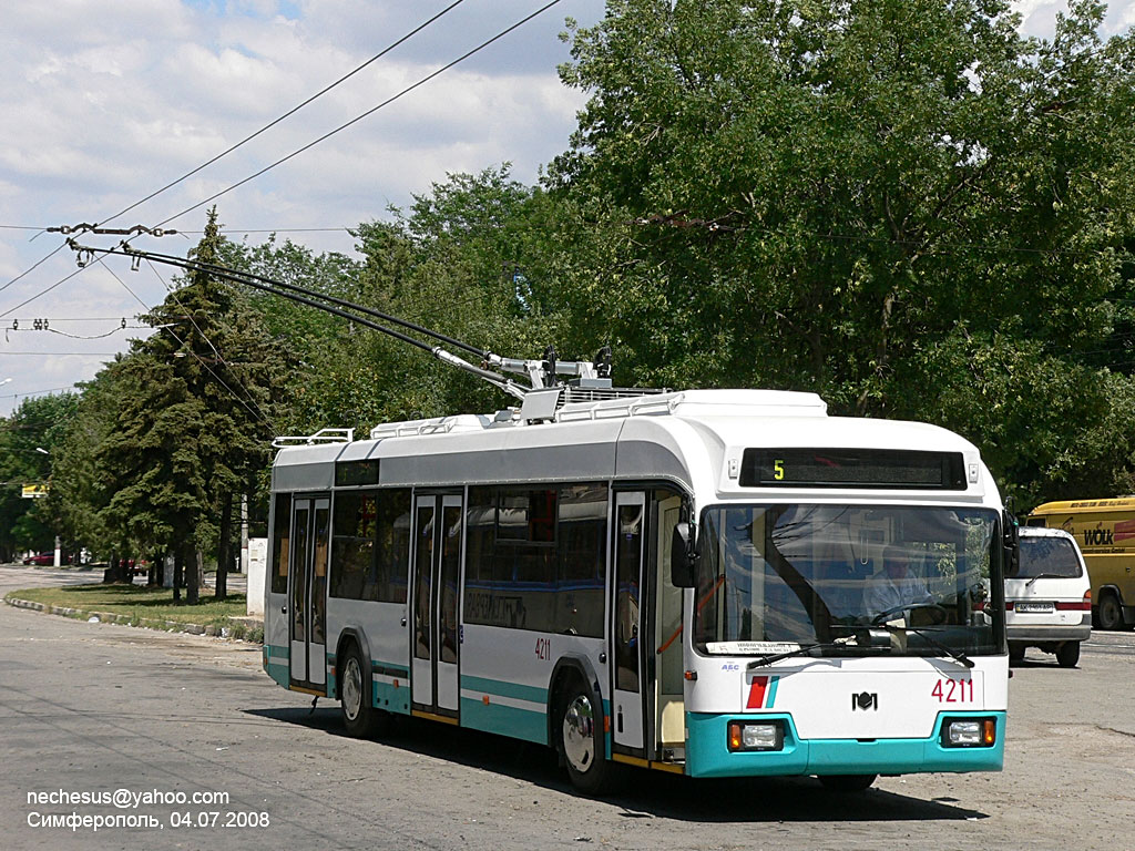 Крымский троллейбус, БКМ 32102 № 4211