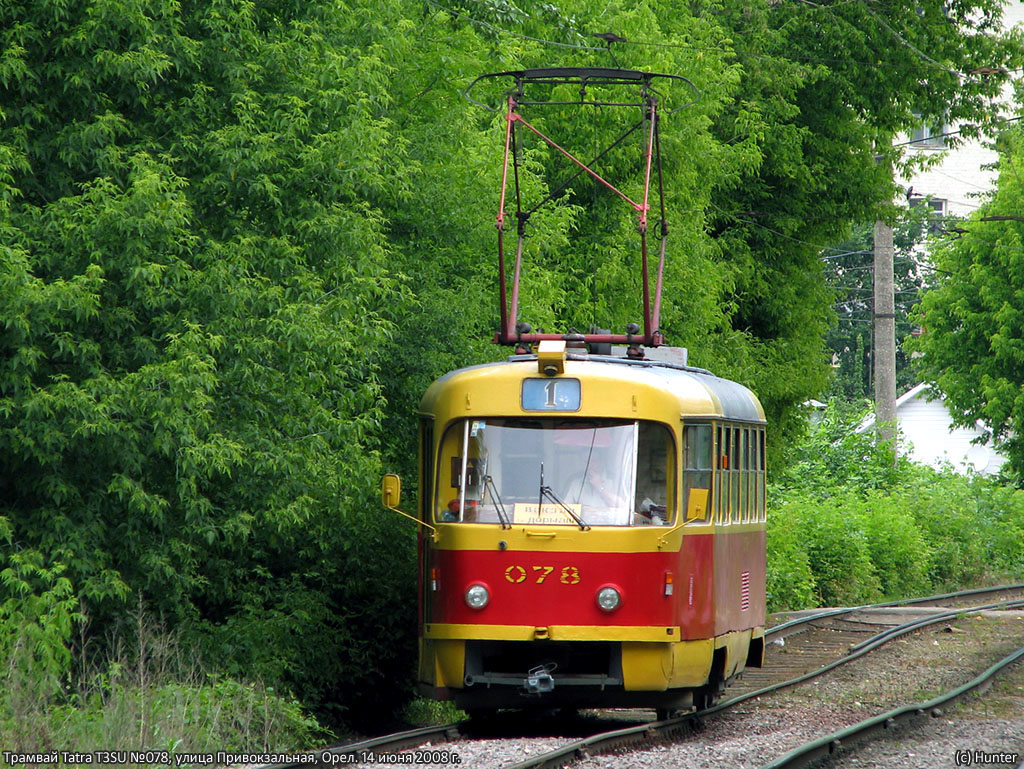 Орёл, Tatra T3SU № 078