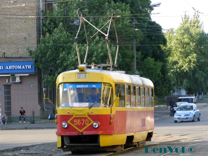 Киев, Tatra T3SU № 5670