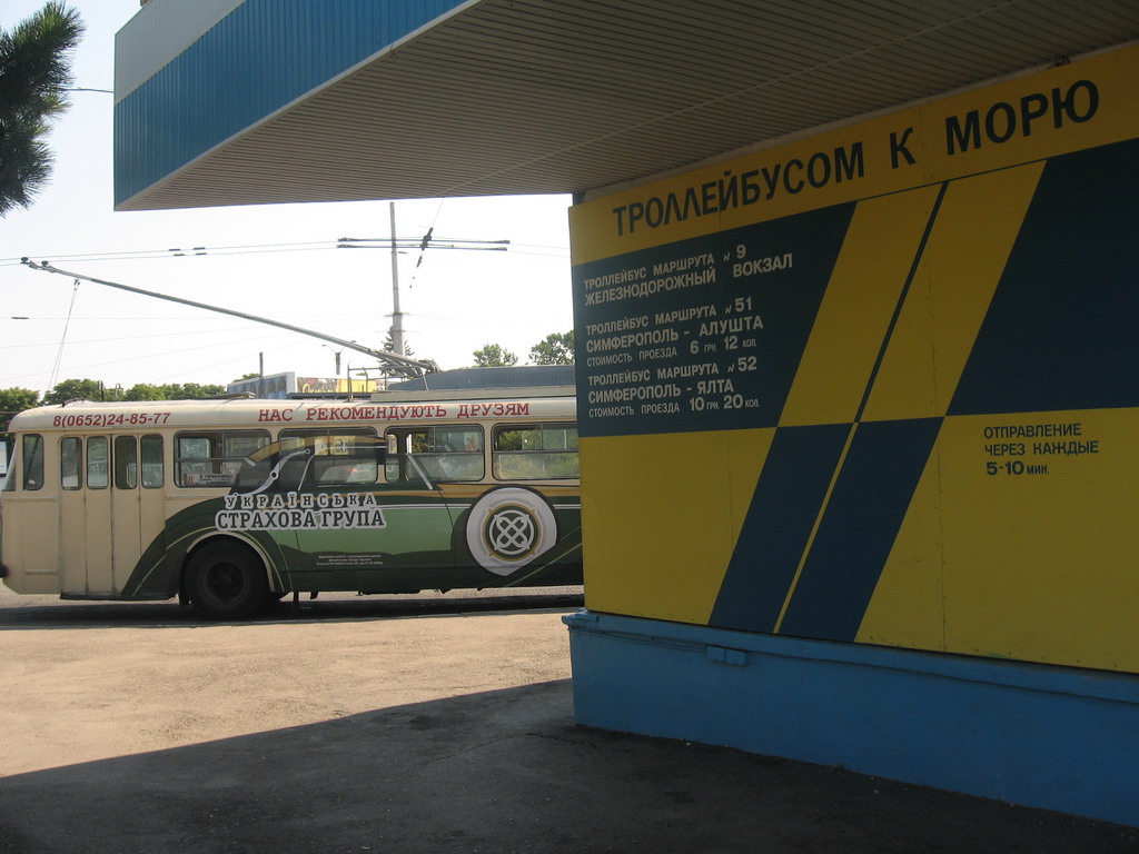 克里米亚无轨电车 — End stations and U-turn rings