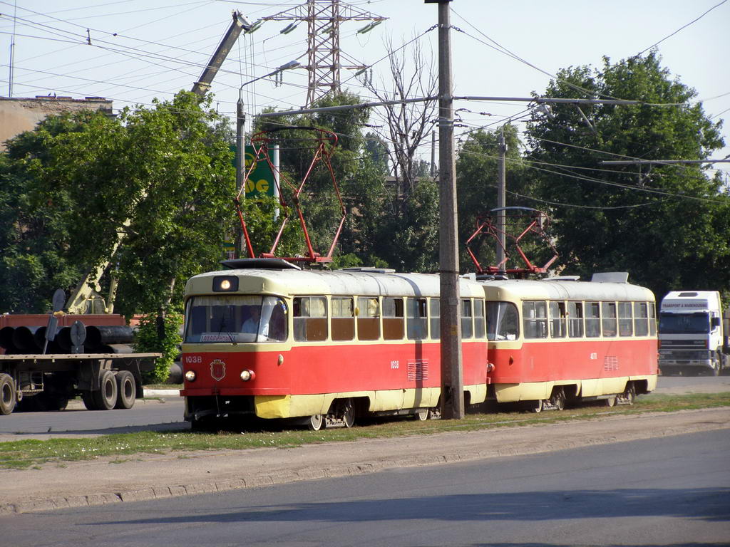 Одесса, Tatra T3SU (двухдверная) № 1038