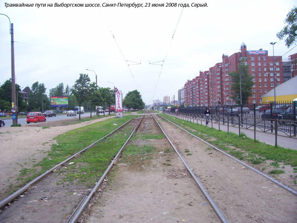 Sankt Petersburg — Tram lines and infrastructure