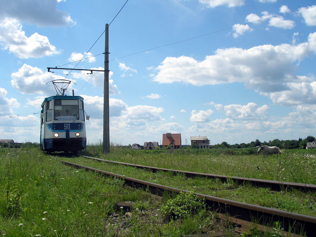 Konotopas, 71-605 (KTM-5M3) nr. 90; Konotopas — Tram trip 12.07.2008 Konotopas, 71-605 (KTM-5M3) nr. 90; Konotopas — Tram trip 12.07.2008