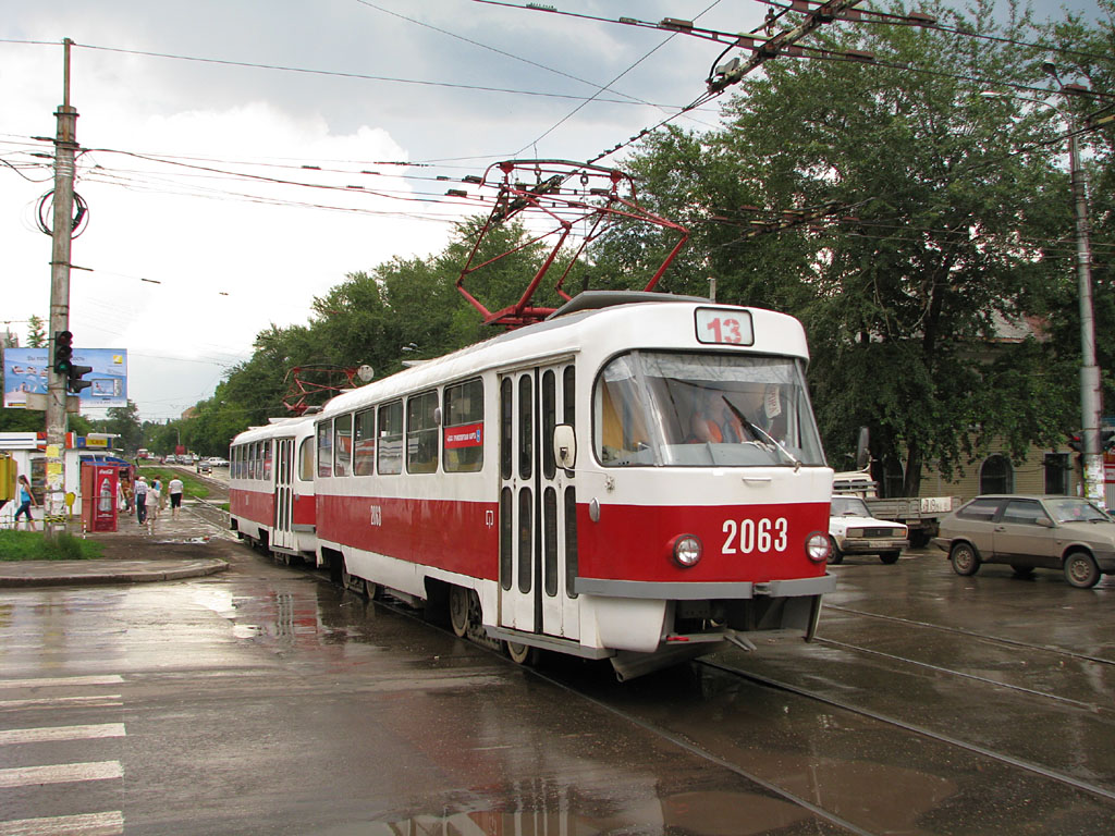 Самара, Tatra T3SU (двухдверная) № 2063