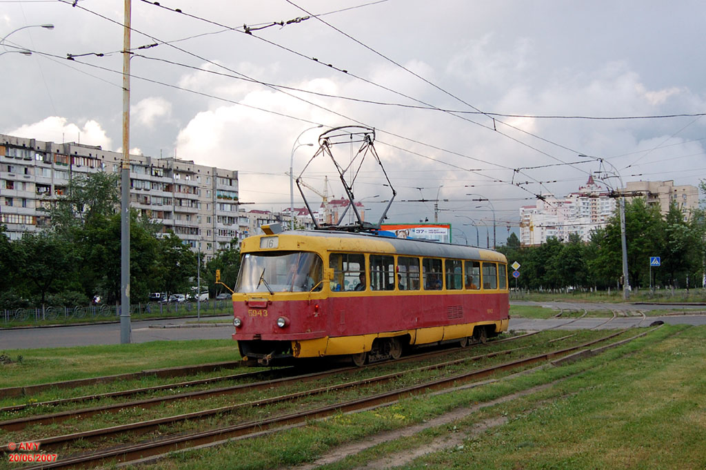 Киев, Tatra T3SU № 5943