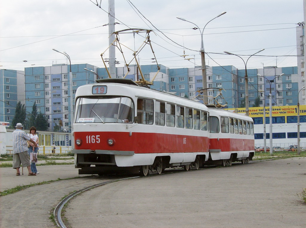 Самара, Tatra T3SU (двухдверная) № 1165; Самара — Конечные станции и кольца (трамвай)