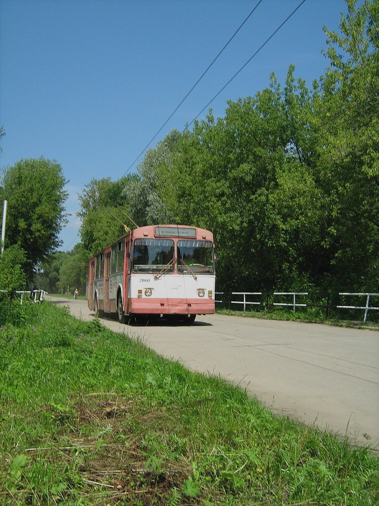 Riazan, ZiU-682G [G00] Nr 2060; Riazan — Trolleybus line at Lesopark (Woodland)