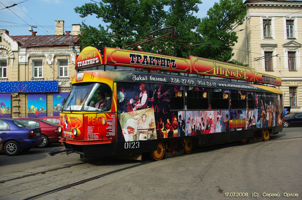 Москва, Tatra T3SU № 0123