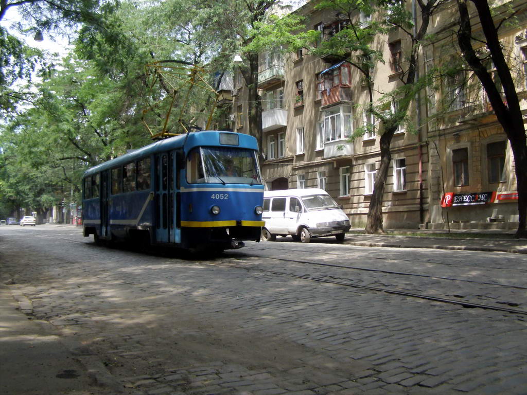 ოდესა, Tatra T3R.P № 4052; ოდესა — Tramway Lines: Center to Slobidka