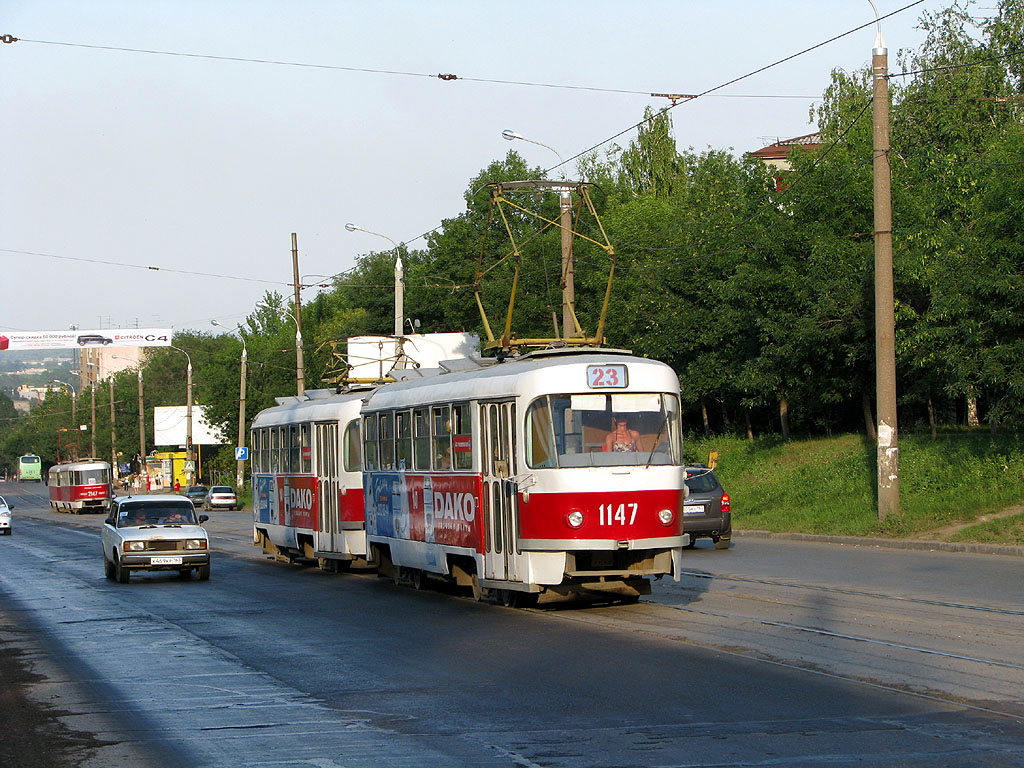 Самара, Tatra T3SU (двухдверная) № 1147