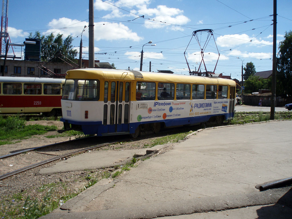 Ижевск, Tatra T3SU (двухдверная) № 1111