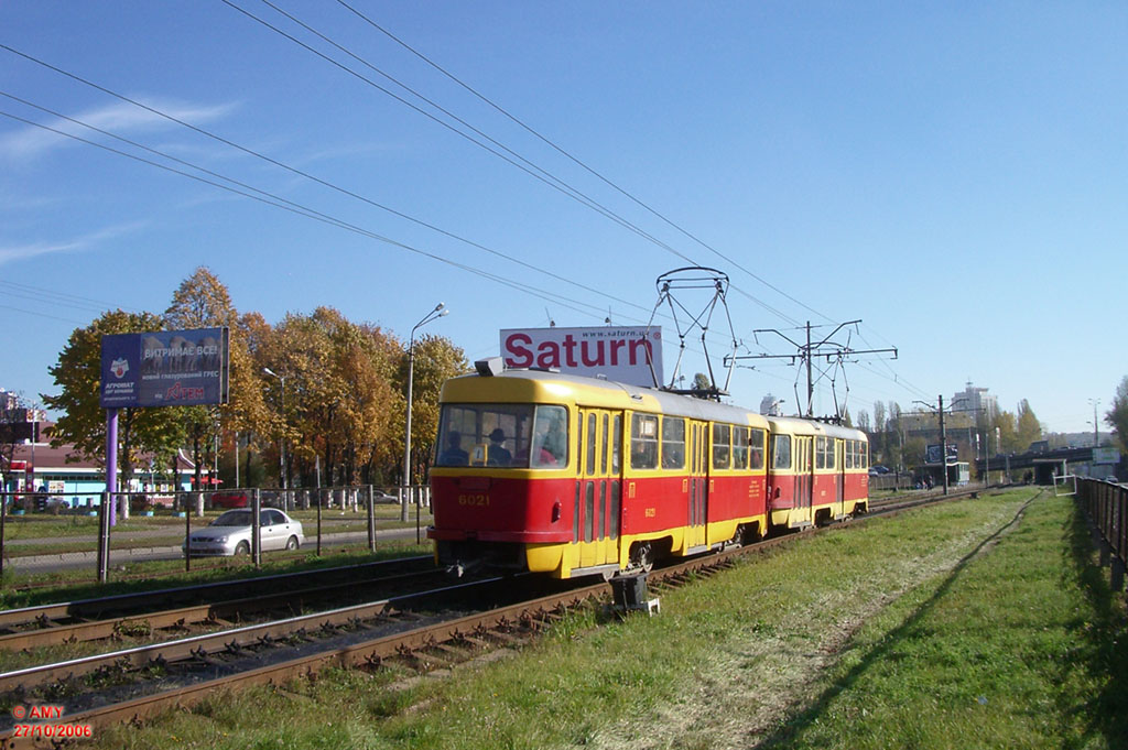 Киев, Tatra T3SU № 6021