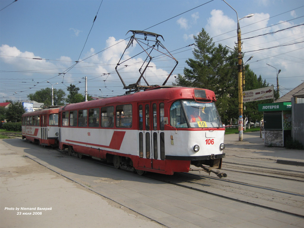 Тула, Tatra T3SU (двухдверная) № 106