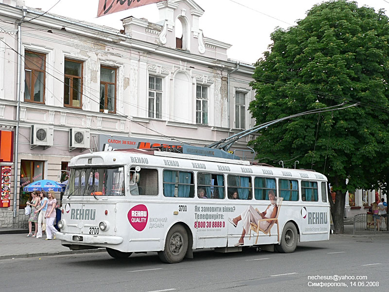 Крымский троллейбус, Škoda 9TrH27 № 3700