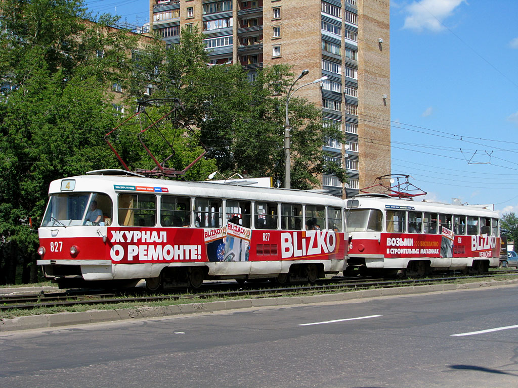 Самара, Tatra T3SU № 827