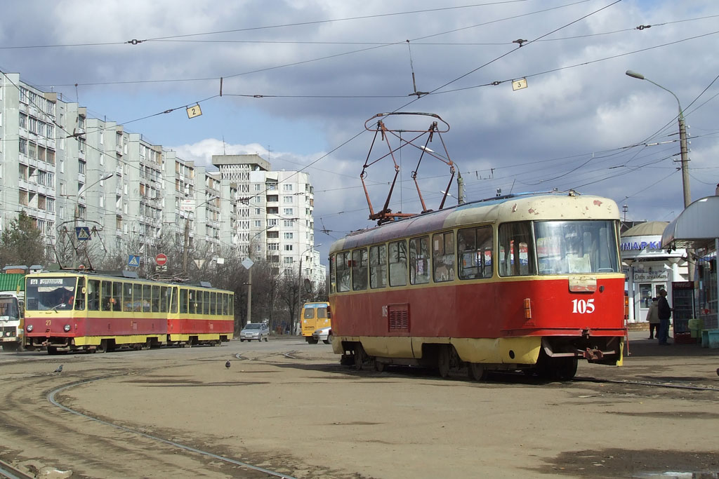 Тверь, Tatra T3SU № 105; Тверь — Тверской трамвай в начале 2000-х гг. (2002 — 2006 гг.)