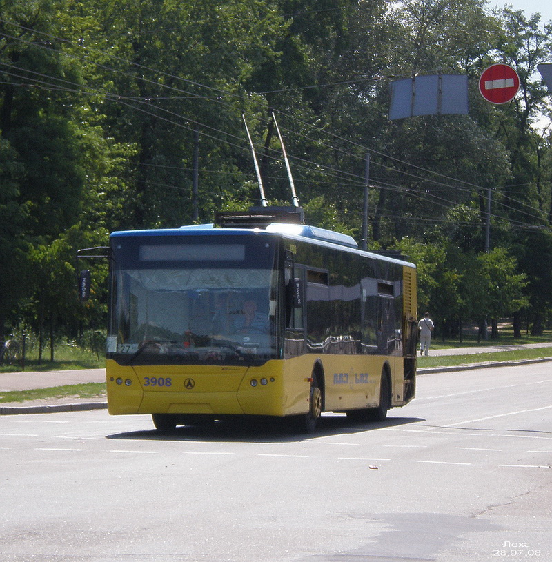 Киев, ЛАЗ E183D1 № 3908