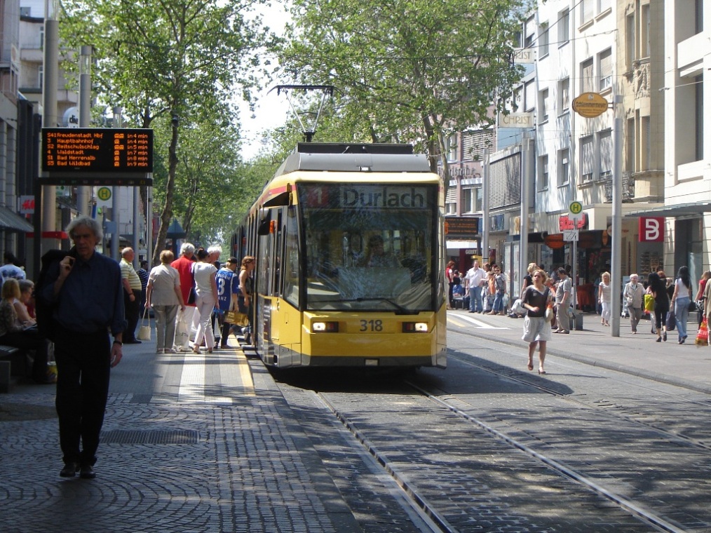 Карлсруэ, Duewag GT8-70DN № 318