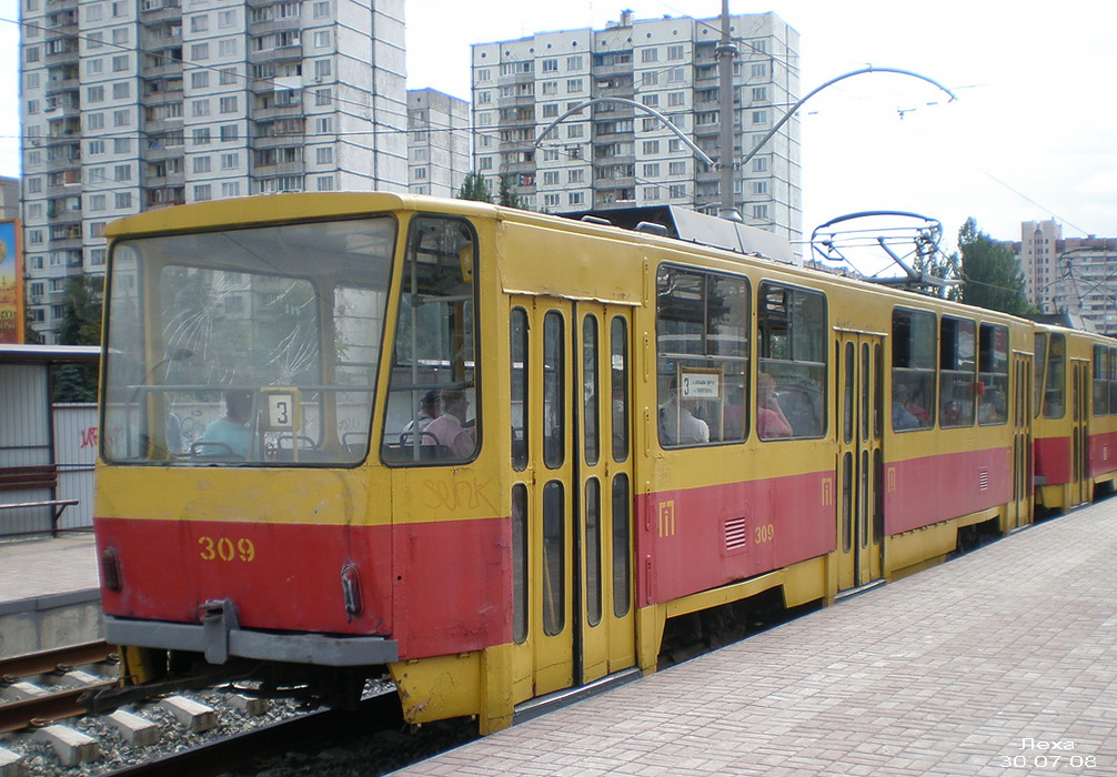 Киев, Tatra T6B5SU № 309