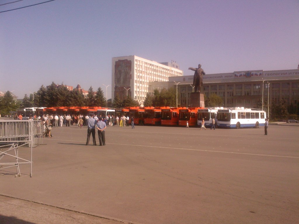 Саратов — Презентация новых троллейбусов 31.07.2008 г.