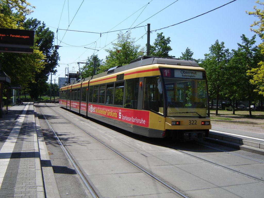 Карлсруэ, Siemens GT8-70DN № 322