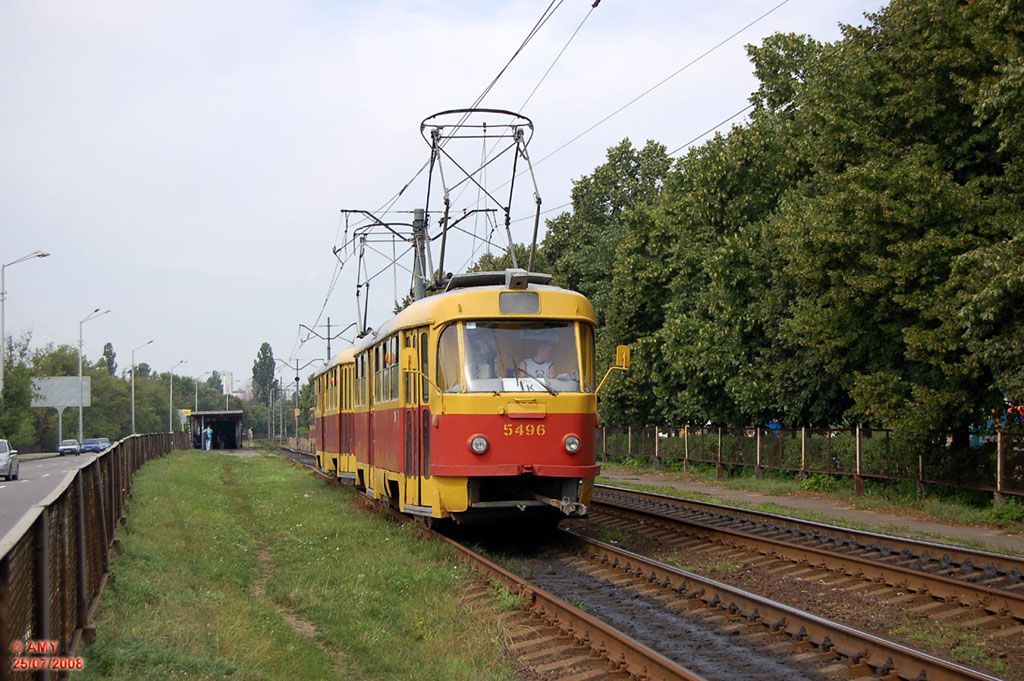 Киев, Tatra T3SU № 5496
