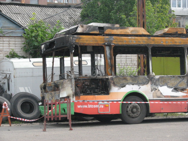 Petrozavodsk, LiAZ-5280 (VZTM) № 336; Petrozavodsk — Accidents