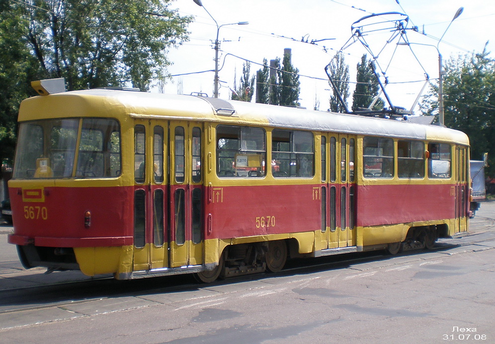 Киев, Tatra T3SU № 5670