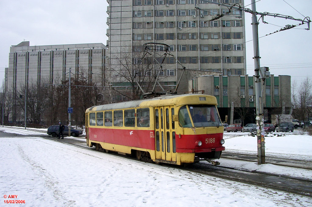 Киев, Tatra T3SU (двухдверная) № 5188