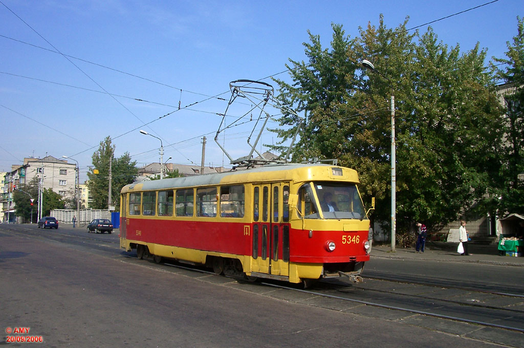 Киев, Tatra T3SU (двухдверная) № 5346