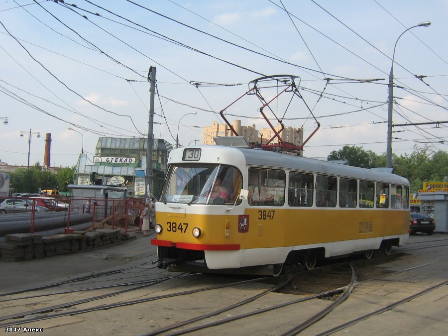Maskava, Tatra T3SU № 3847 Maskava, Tatra T3SU № 3847