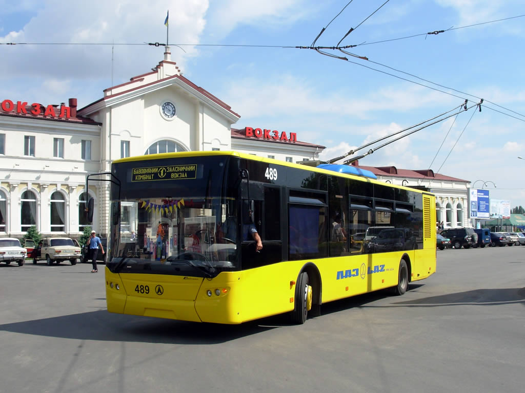 Херсон, ЛАЗ E183D1 № 489