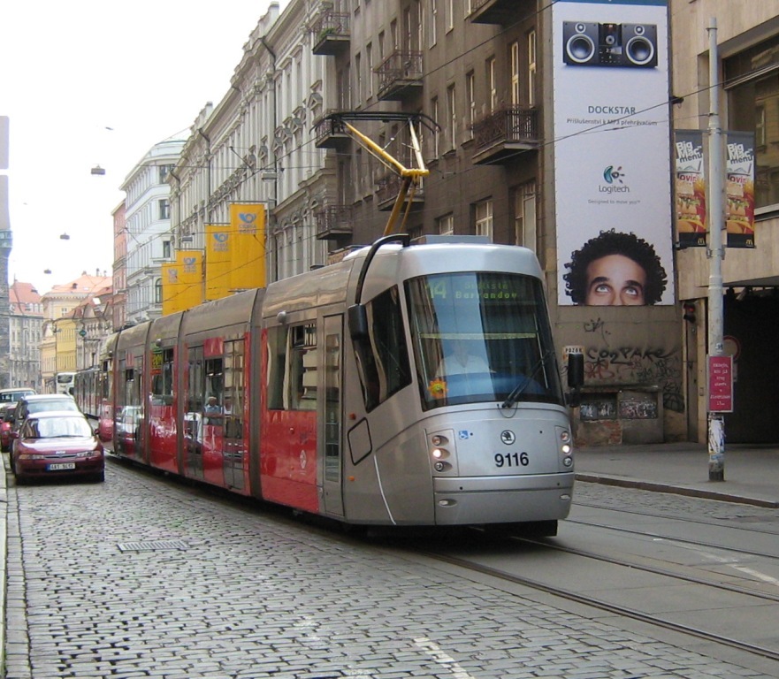 Прага, Škoda 14T Elektra № 9116