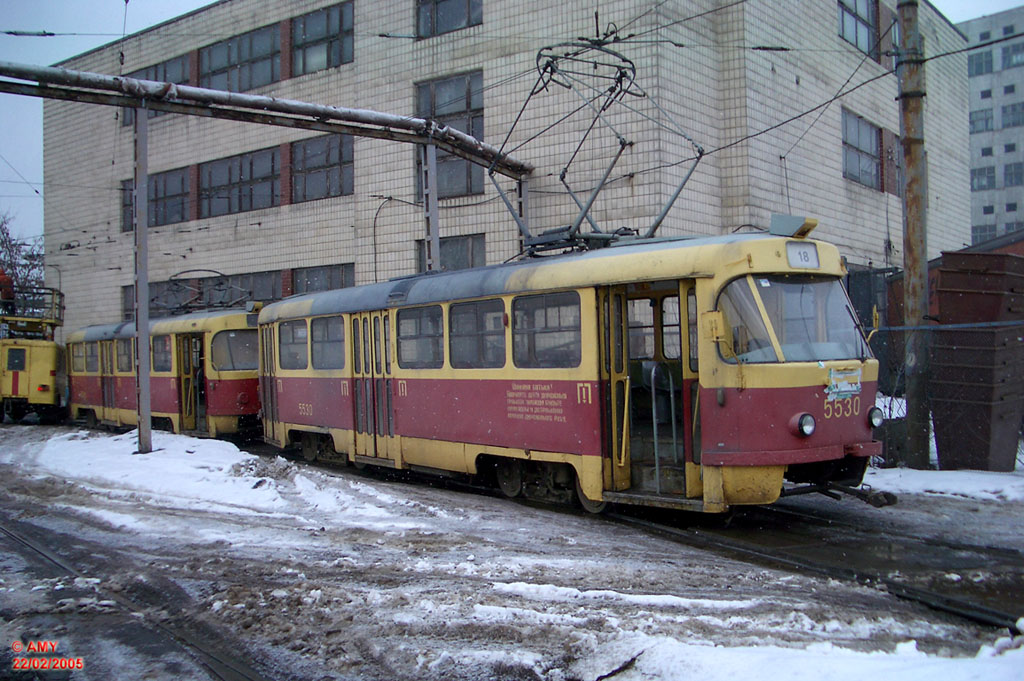 Киев, Tatra T3SU № 5530; Киев — Трамвайные депо: имени Шевченко. Старая территория на ул. Горького (Антоновича)