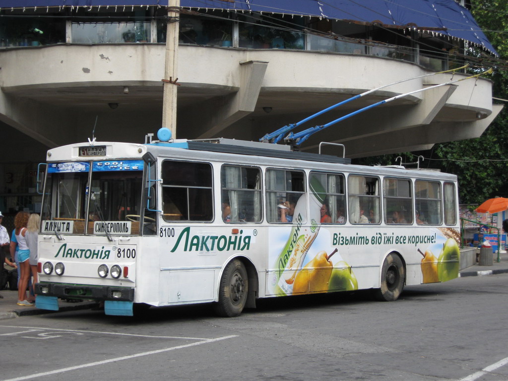 ყირიმის ტროლეიბუსი, Škoda 14Tr89/6 № 8100