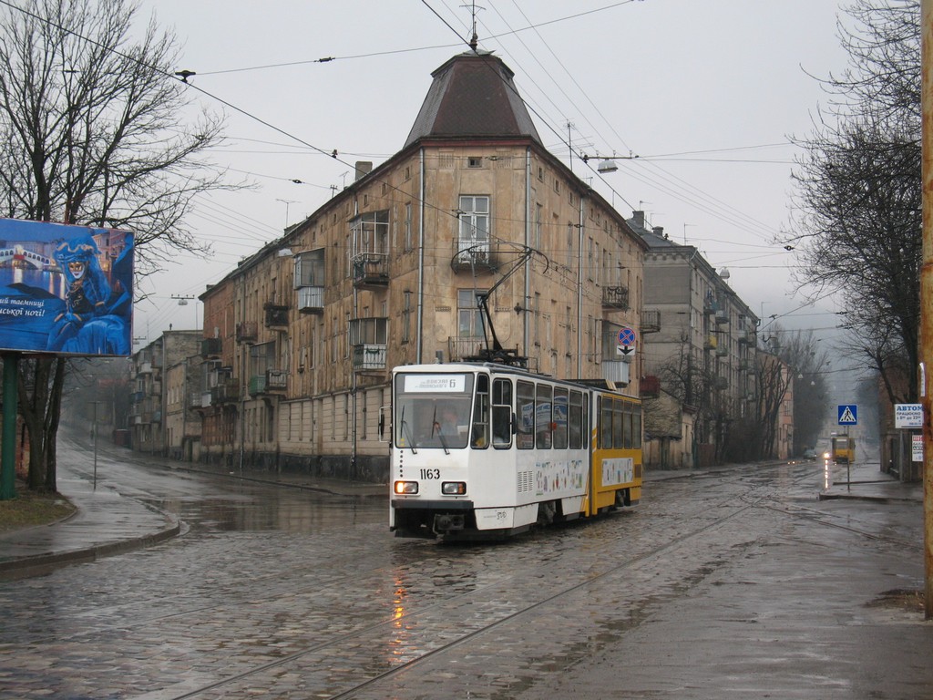 Львов, Tatra KT4D № 1163