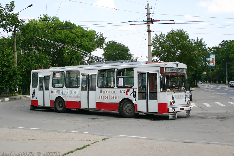 Крымский троллейбус, Škoda 14Tr06 № 1955