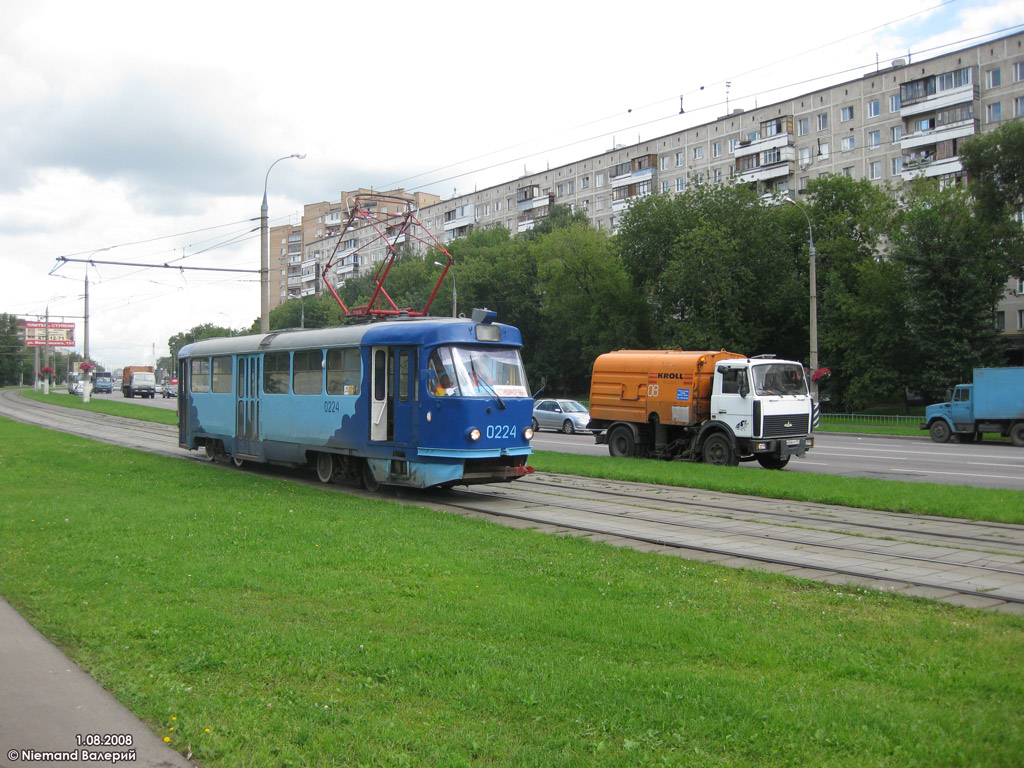 Москва, Tatra T3SU № 0224