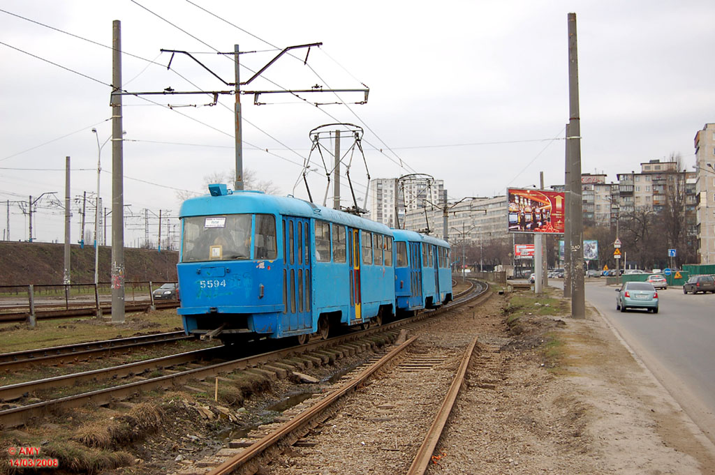 Киев, Tatra T3SU № 5594