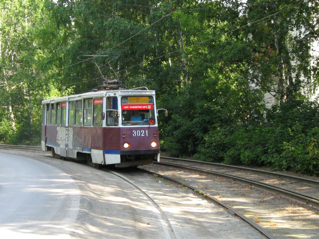 Новасібірск, 71-605 (КТМ-5М3) № 3021 Новасібірск, 71-605 (КТМ-5М3) № 3021